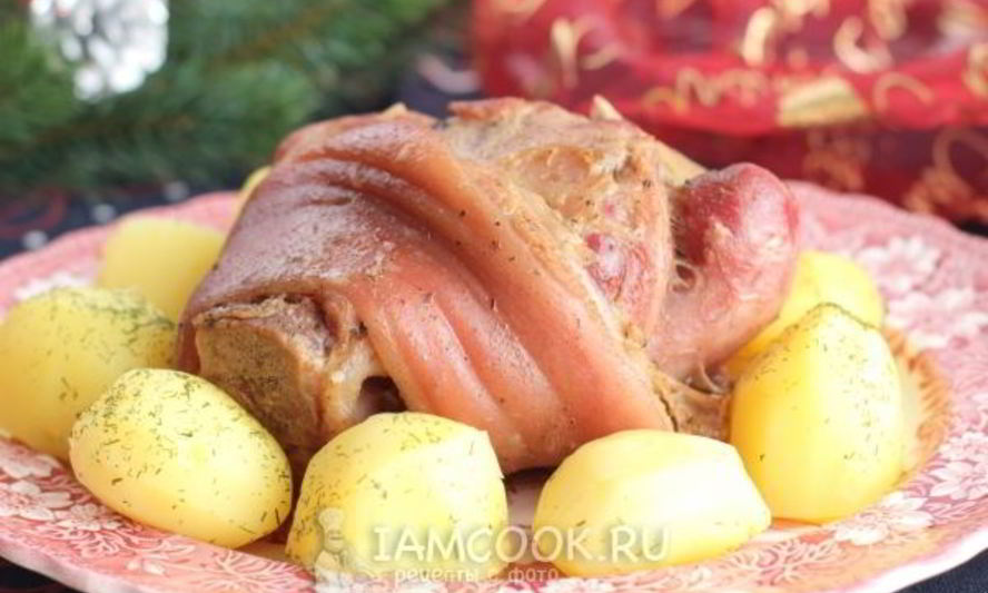 Рецепт свиной рульки, запеченной в духовке