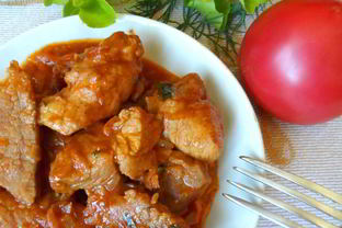 Свинина с мятой