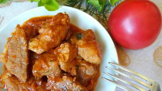 Свинина с мятой