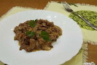 Свинина в сметане