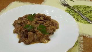 Свинина в сметане