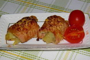 Свиные отбивные рулетики с начинкой из картофеля