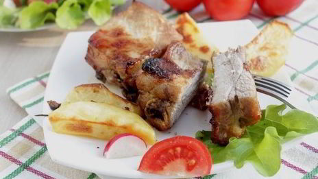 свиные ребра в медово-пивном маринаде