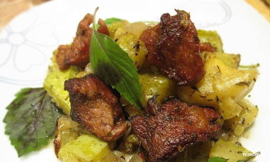 Рецепт телятины с кабачками