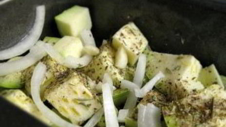 телятина с кабачками