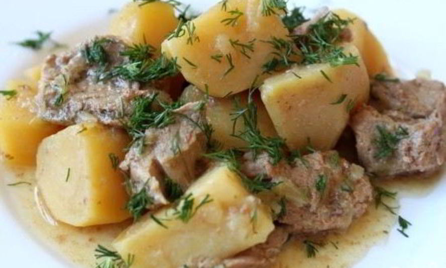 Рецепт телятины в мультиварке с картошкой