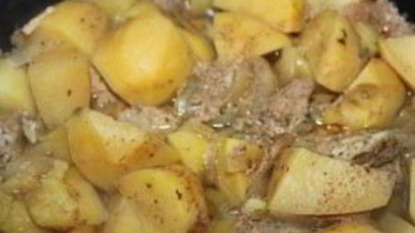 телятина в мультиварке с картошкой