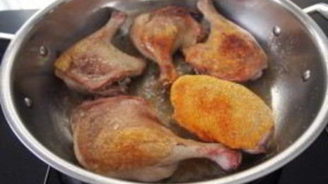 тушеная утка с апельсинами