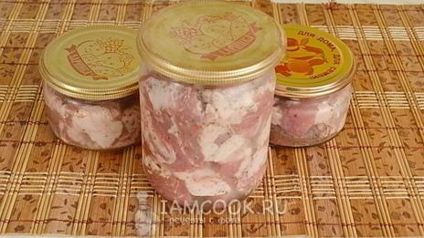 тушенка в духовке в банке