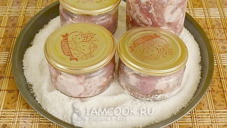 тушенка в духовке в банке