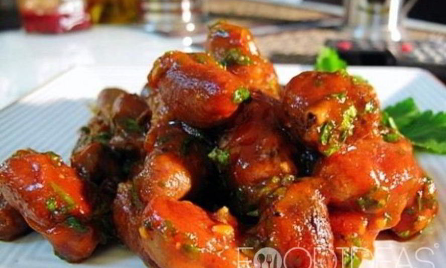 Рецепт тушеных куриных сердечек