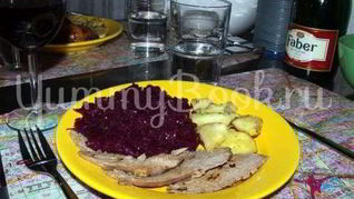 Утка с яблоками