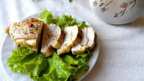 запеченная куриная грудка с сыром