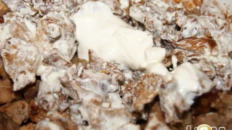 запеченная свинина с грибами