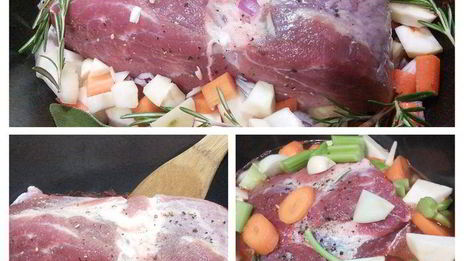 запеченная свинина с карамелизированной корочкой