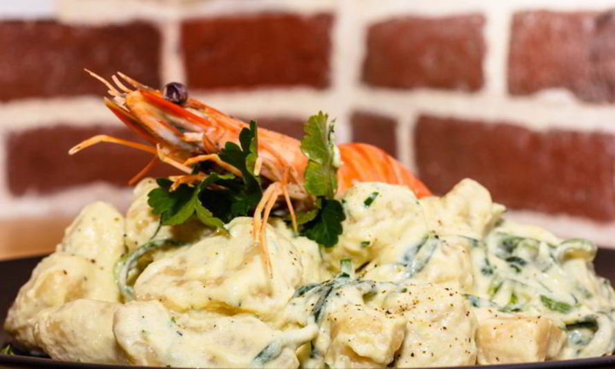 Рецепт ньокков с соусом из креветок