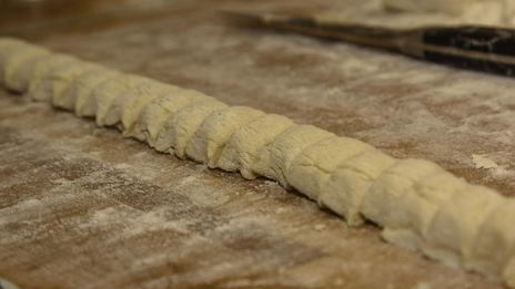 ньокки с соусом из креветок