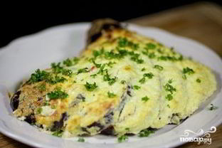 Баклажаны запеченные с овощами