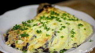 Баклажаны запеченные с овощами