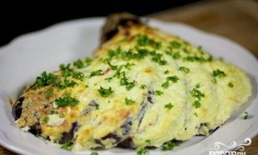 Рецепт баклажанов запеченных с овощами