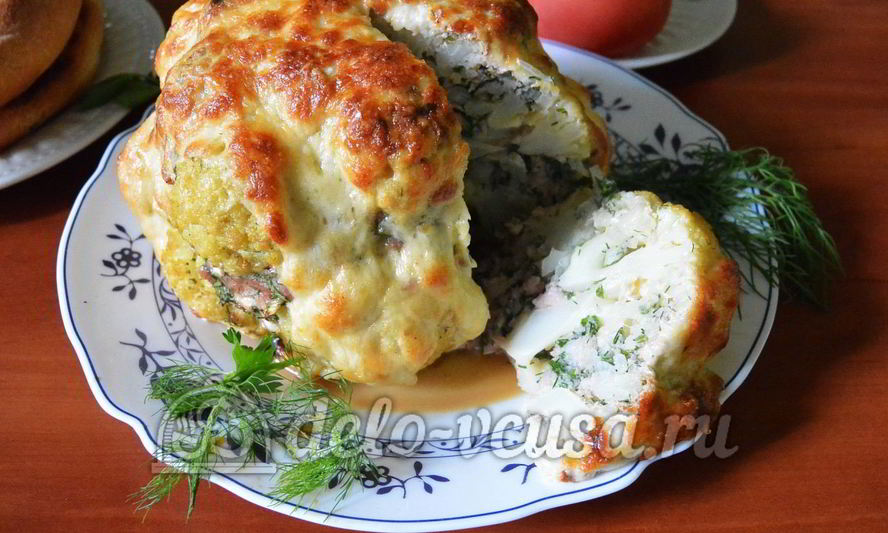 Рецепт фаршированной цветной капусты