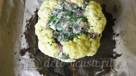 фаршированная цветная капуста