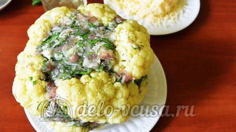 фаршированная цветная капуста