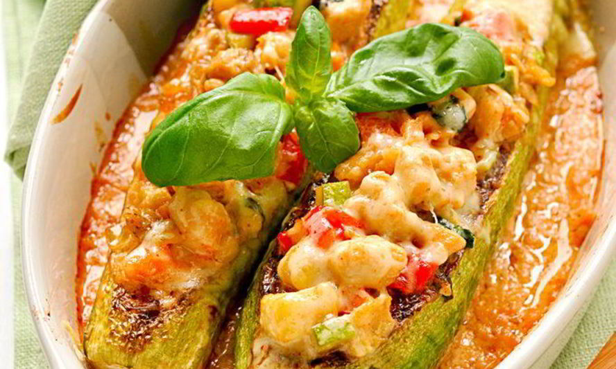 Рецепт кабачков, фаршированных курицей