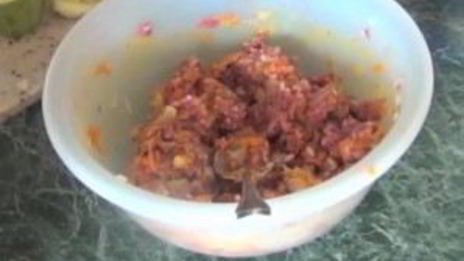 кабачки, фаршированные мясом и рисом