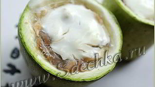 Кабачки с грибами