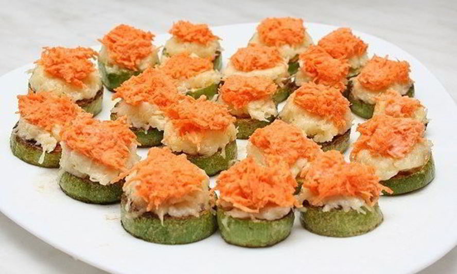 Рецепт кабачков с сыром и морковью