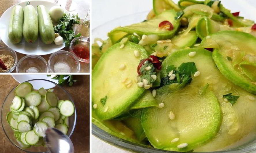 Рецепт кабачков в азиатском стиле