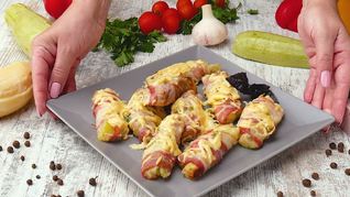 Кабачки в беконе