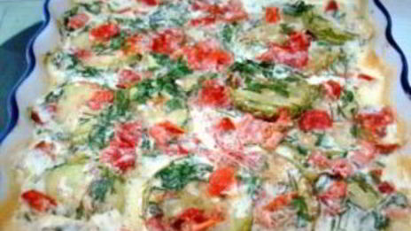 кабачки в сливках