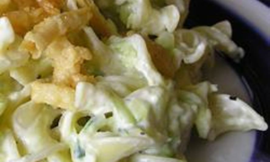 Рецепт кабачков в сливочном соусе с макаронами