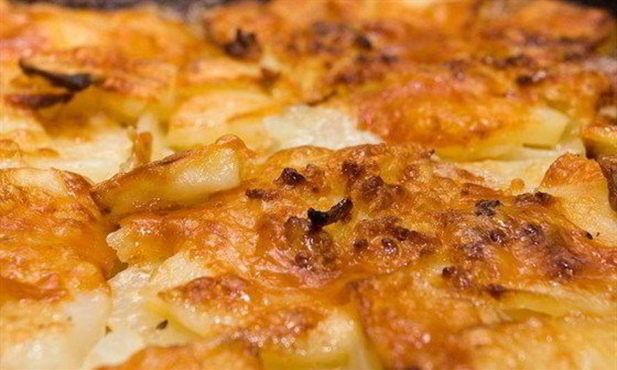 Рецепт картофельно-грибного гратен