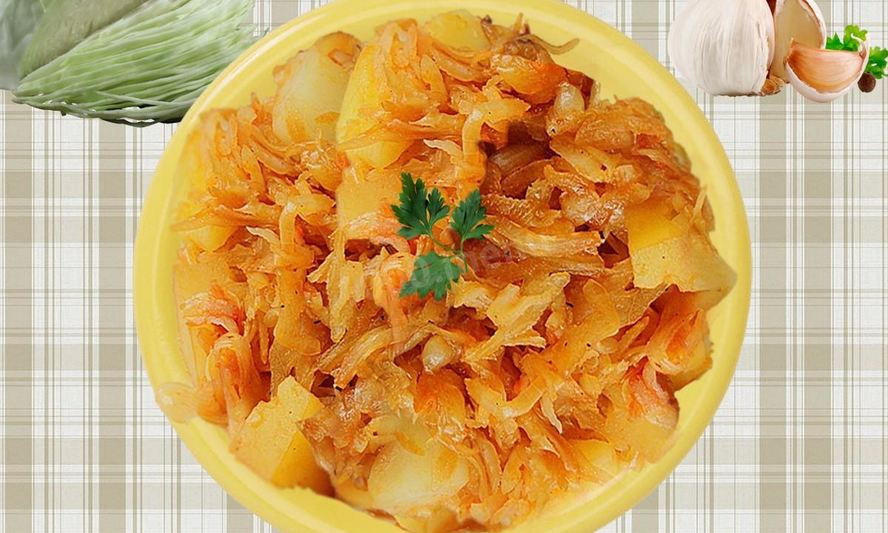 Рецепт картошки с капустой в мультиварке тушеные с помидорами