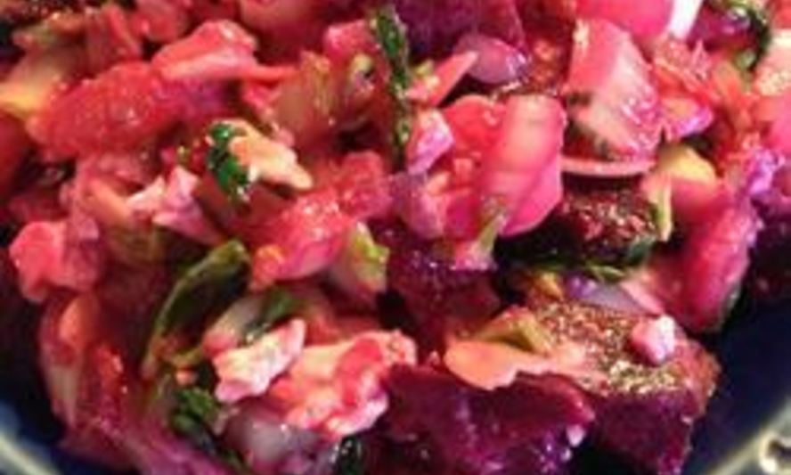 Рецепт китайской капусты бок чой с фетой и свеклой