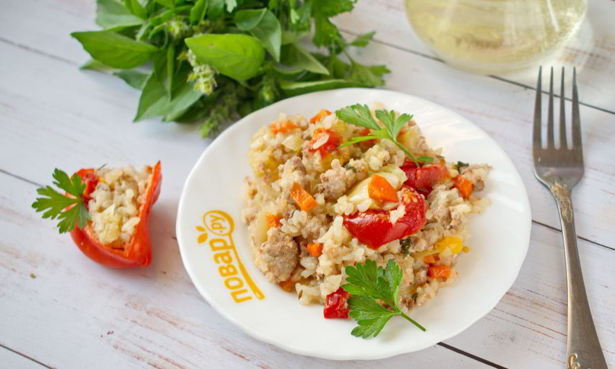 Рецепт ленивого фаршированного перца