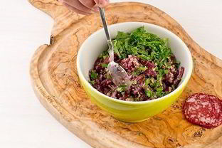 Лобио из консервированной красной фасоли