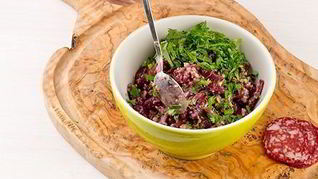 Лобио из консервированной красной фасоли