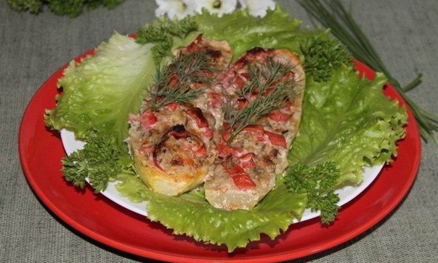 Рецепт молоденьких фаршированных кабачков