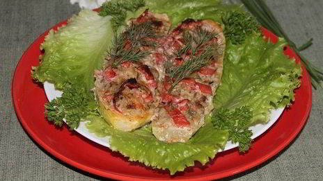 молоденькие фаршированные кабачки