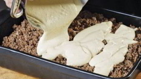 мусака с баклажанами и картофелем