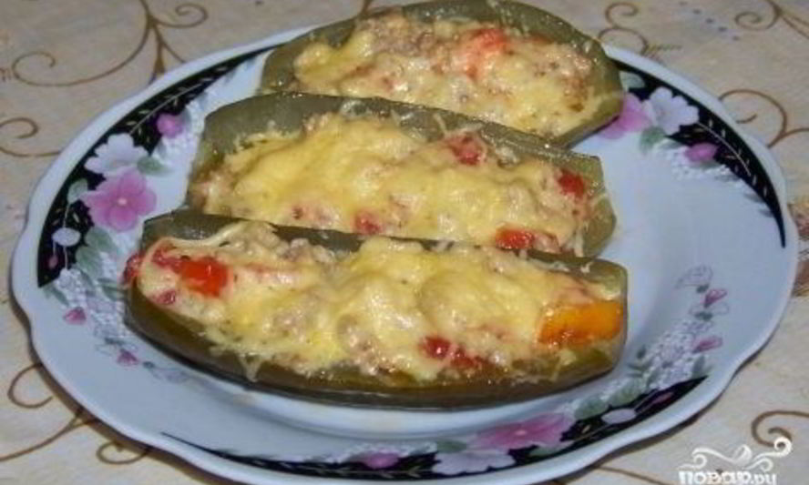 Рецепт огурцов, фаршированных мясом