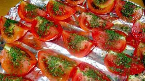 печеные помидоры