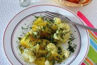 Цветная капуста с картошкой