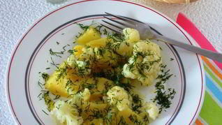 Цветная капуста с картошкой