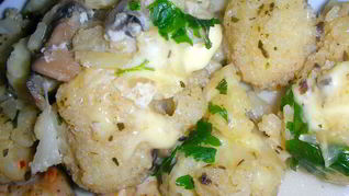 Цветная капуста с плавленым сыром