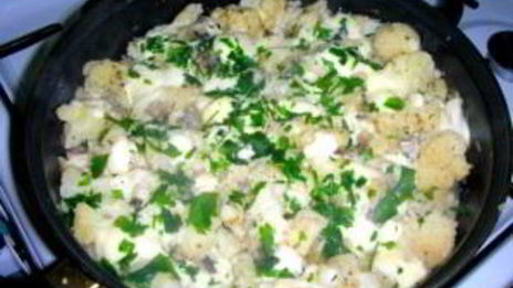 цветная капуста с плавленым сыром